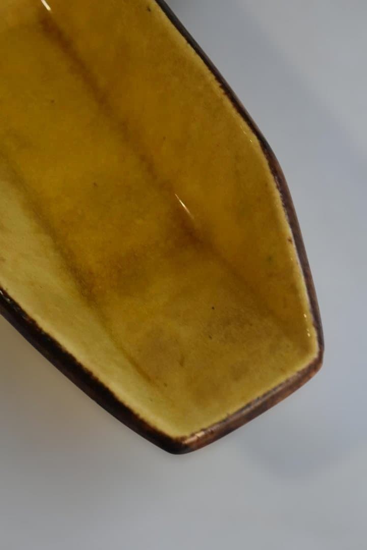 美品フランス19世紀　デュルフィー窯　ラヴィエ皿　アンティーク　民藝