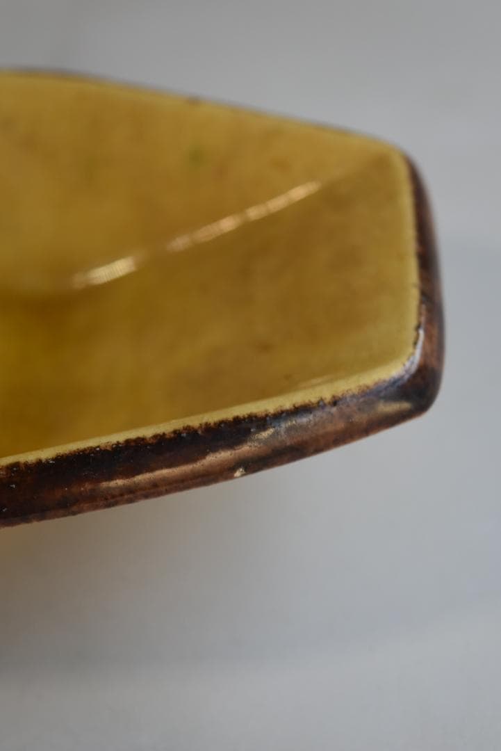 美品フランス19世紀　デュルフィー窯　ラヴィエ皿　アンティーク　民藝