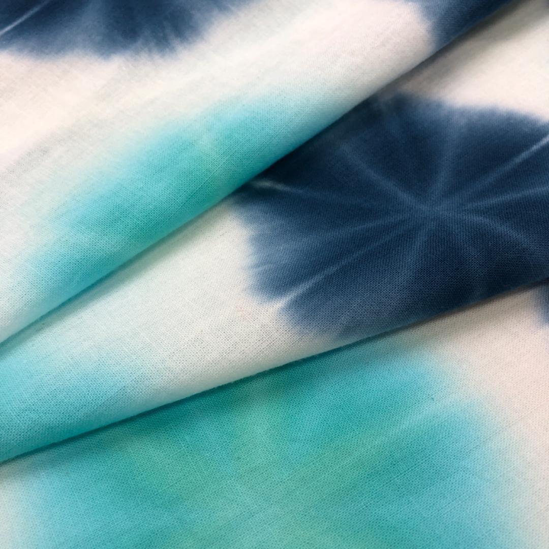 ☆ 夏着物 浴衣 雪花絞り 美しい花柄模様 白色 K-4862