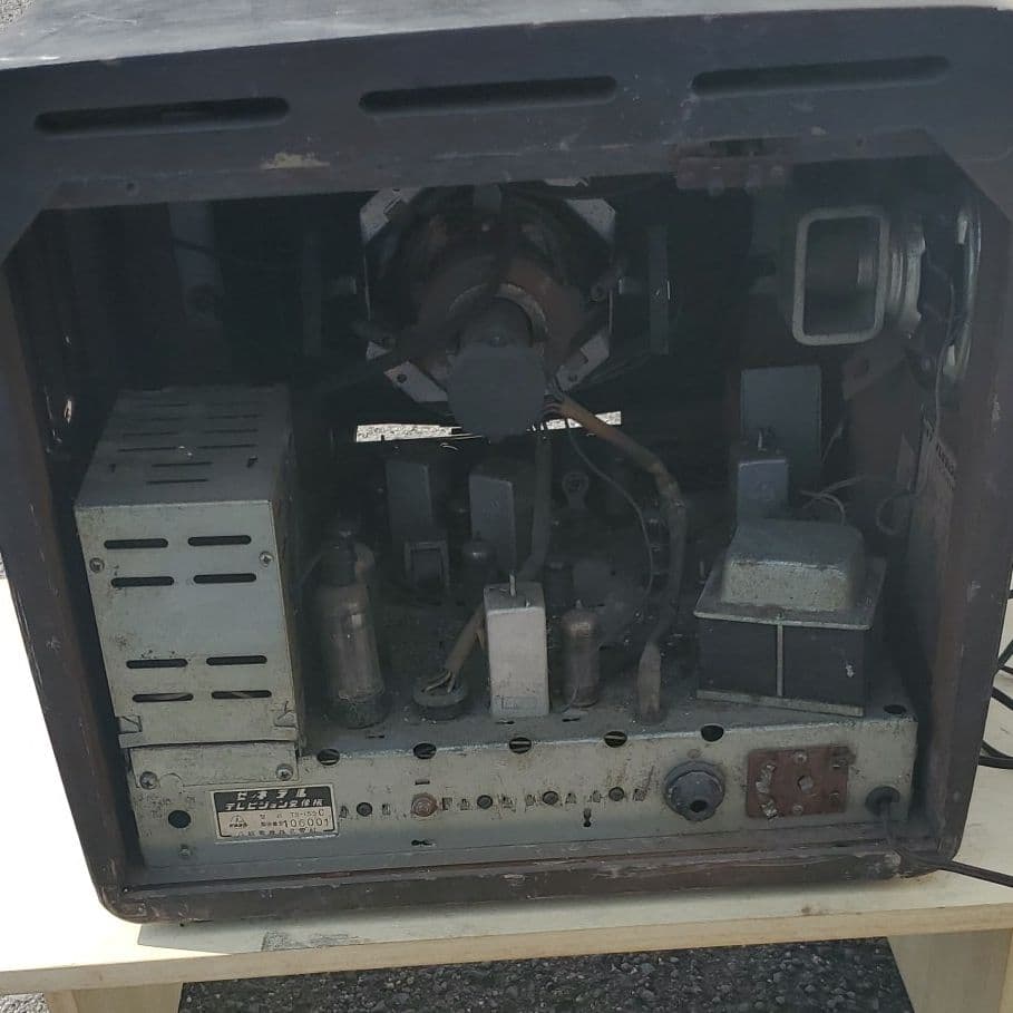 ゼネラル富士通　テレビジョン受像機　レトロ真空管テレビ　中古品