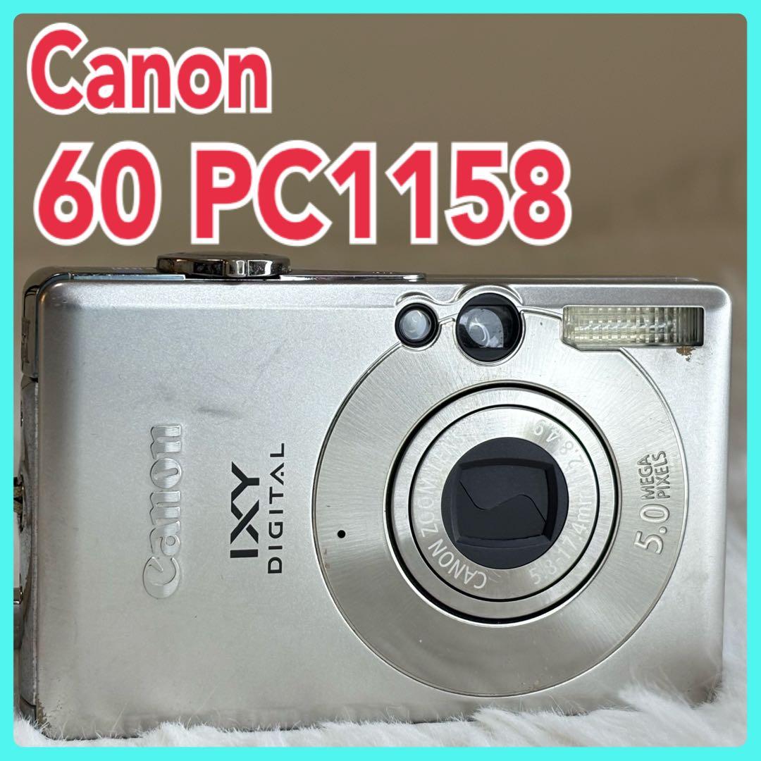 Canon カメラ　IXY 60 PC1158 シルバー　コンデジ　動作品