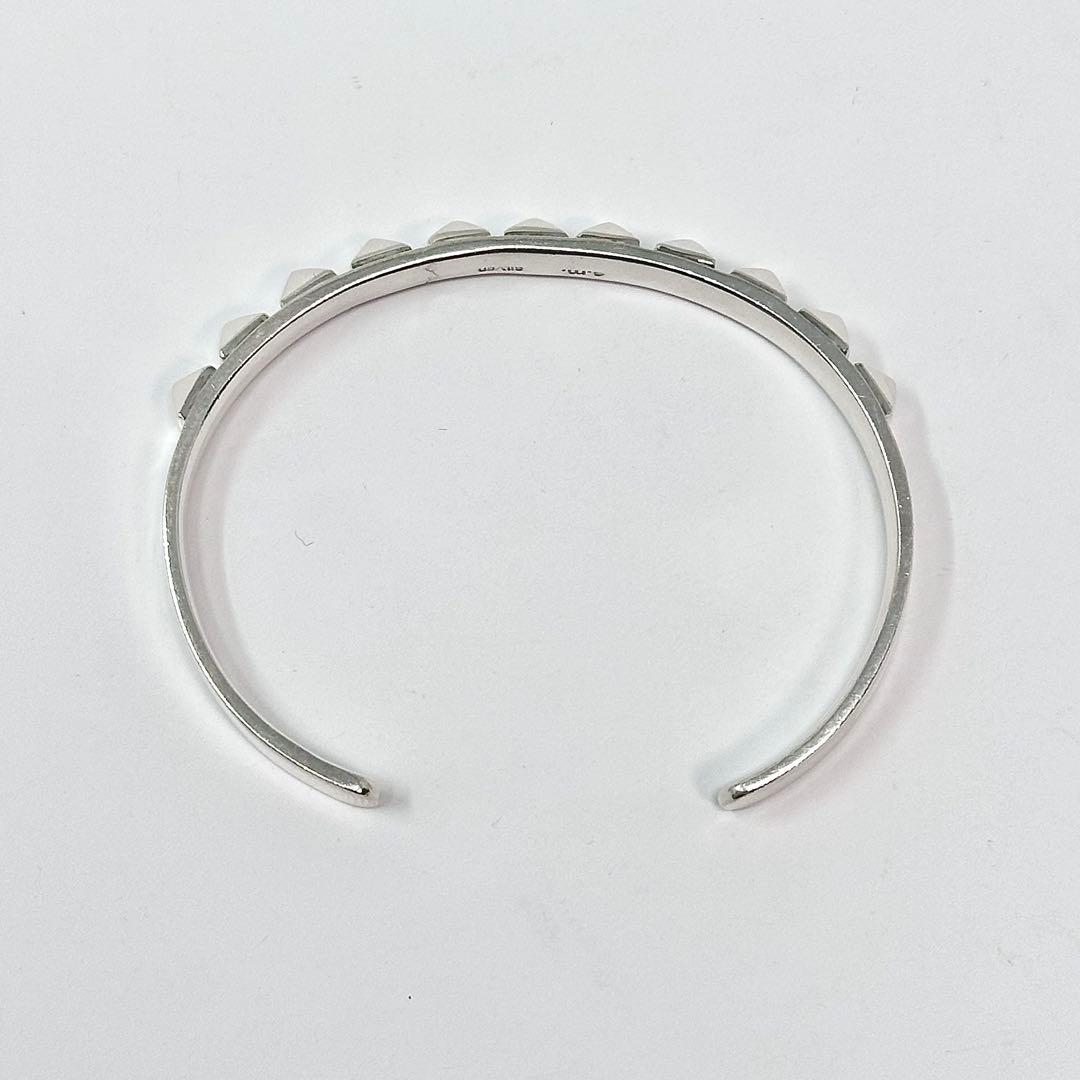 e.m. イーエム　スタッズ　ダイヤモンドポイント　シルバー　バングル