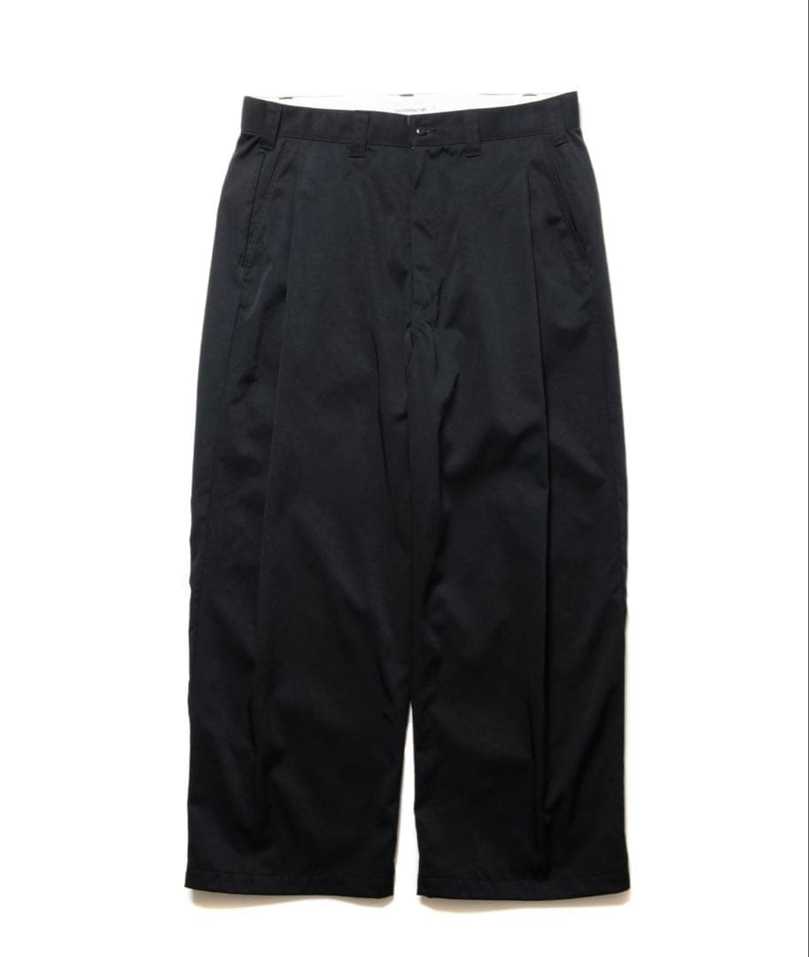 クーティ　Nylon Chino Cloth 1 Tuck Trousers