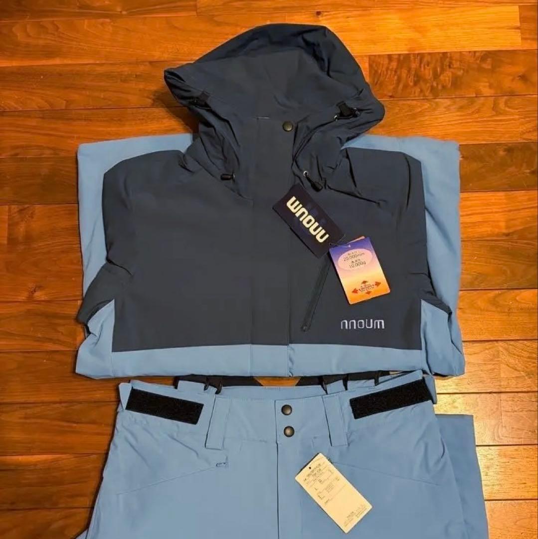mouim スキーウェアセット レディース　青色 Lサイズ