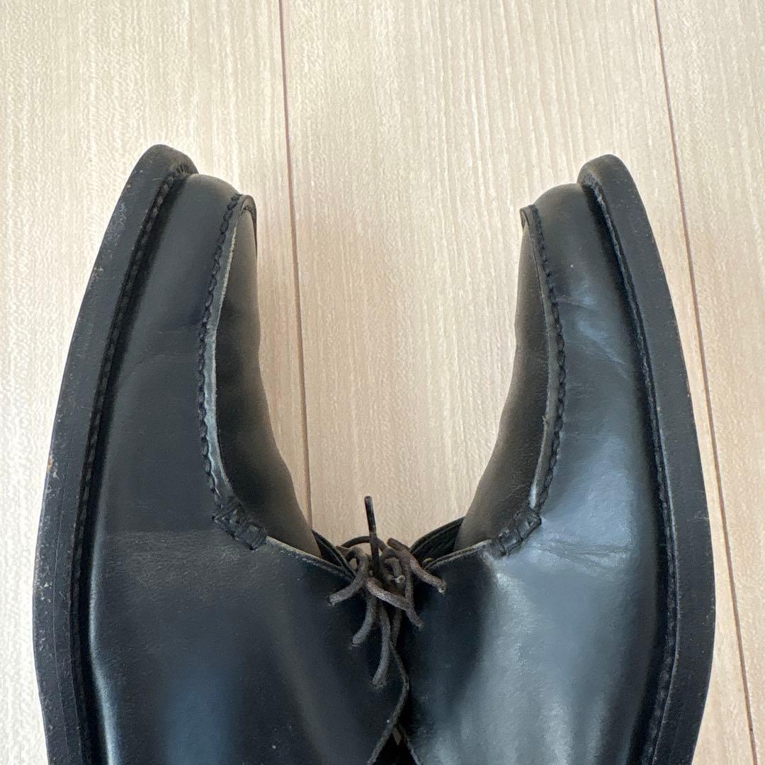 靴 prada archive square toe leather shoes