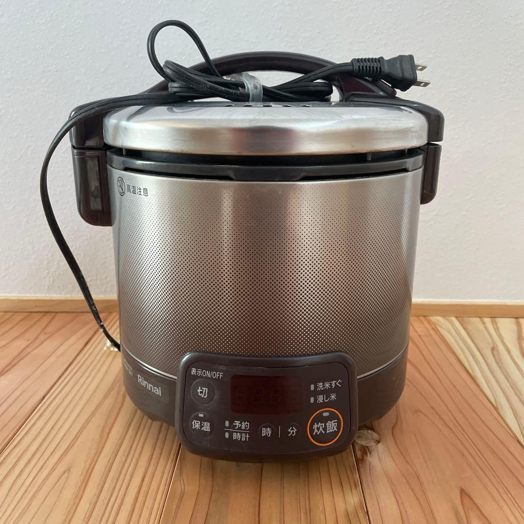 リンナイこがまるLPガス3合中古　ホース付き