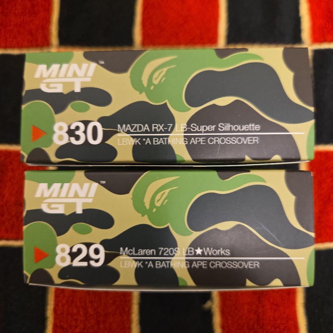 MINI GT BAPE LBWK マクラーレン 720S RX-7 2台セット