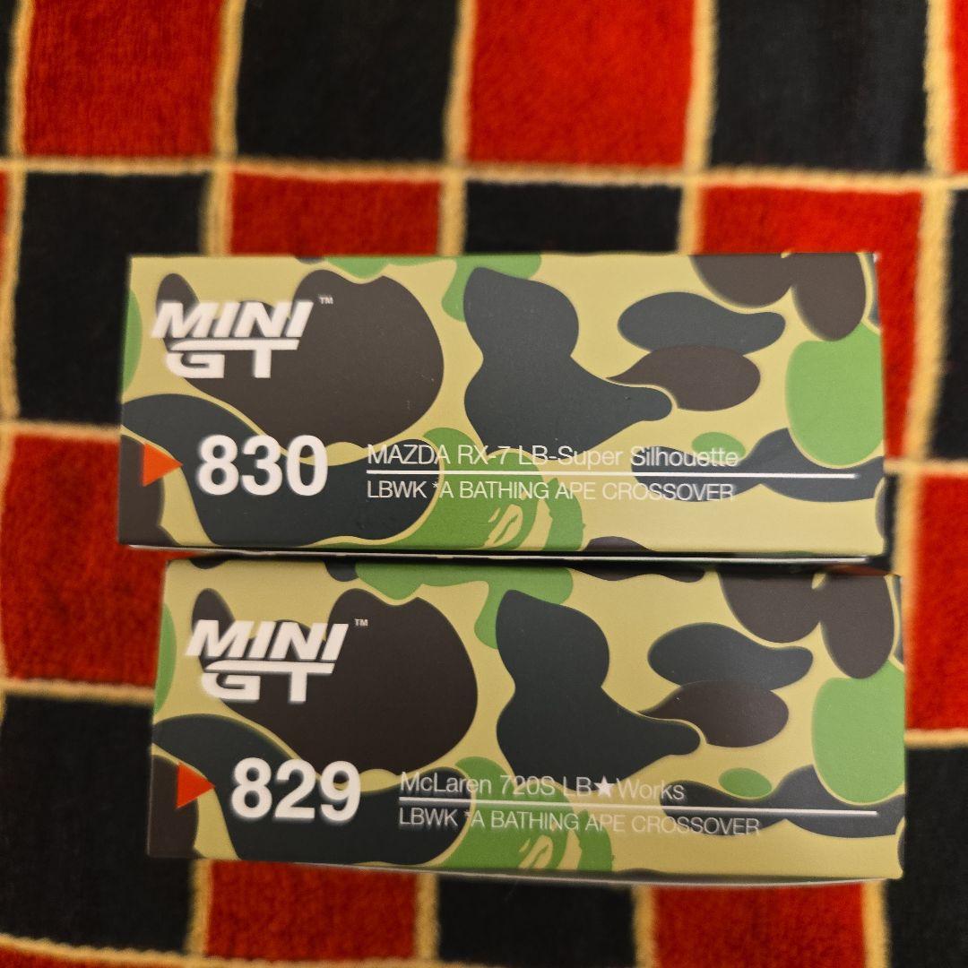MINI GT BAPE LBWK マクラーレン 720S RX-7 2台セット