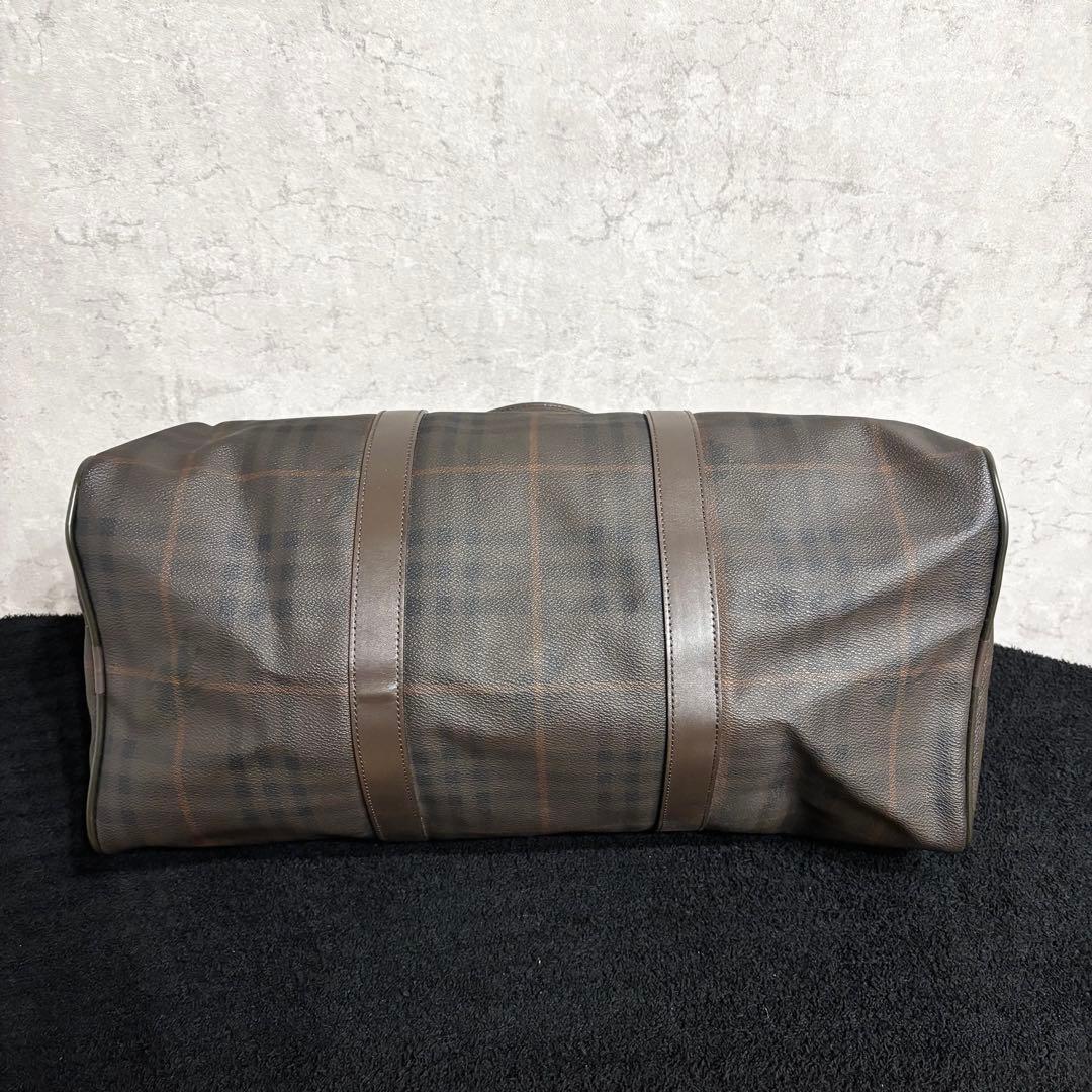 バーバリー ロンドン ボストンバッグ チェック柄 2way ブラウン