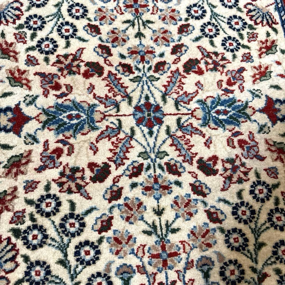 HEREKE トルコ　ヘレケ絨毯 羊毛×綿　認定証有り　カーペット　赤　青　緑