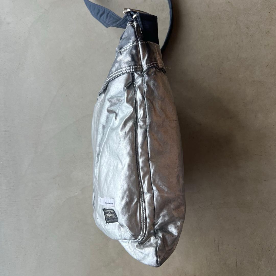 【PORTER×プティローブノアー】シルバー　箔　ヘルメットバッグ　ポーター