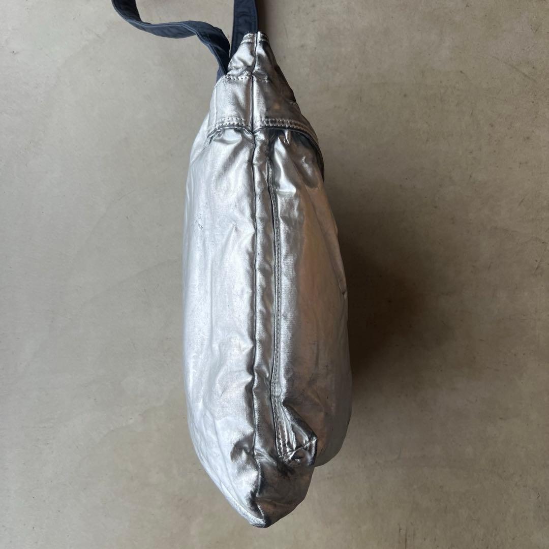 【PORTER×プティローブノアー】シルバー　箔　ヘルメットバッグ　ポーター