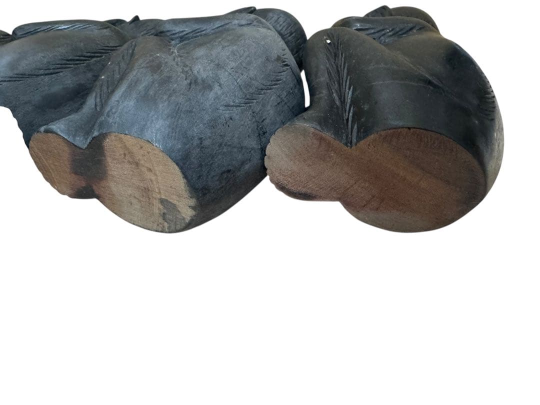 見猿聞か猿言わ猿　木製　置物　レトロ