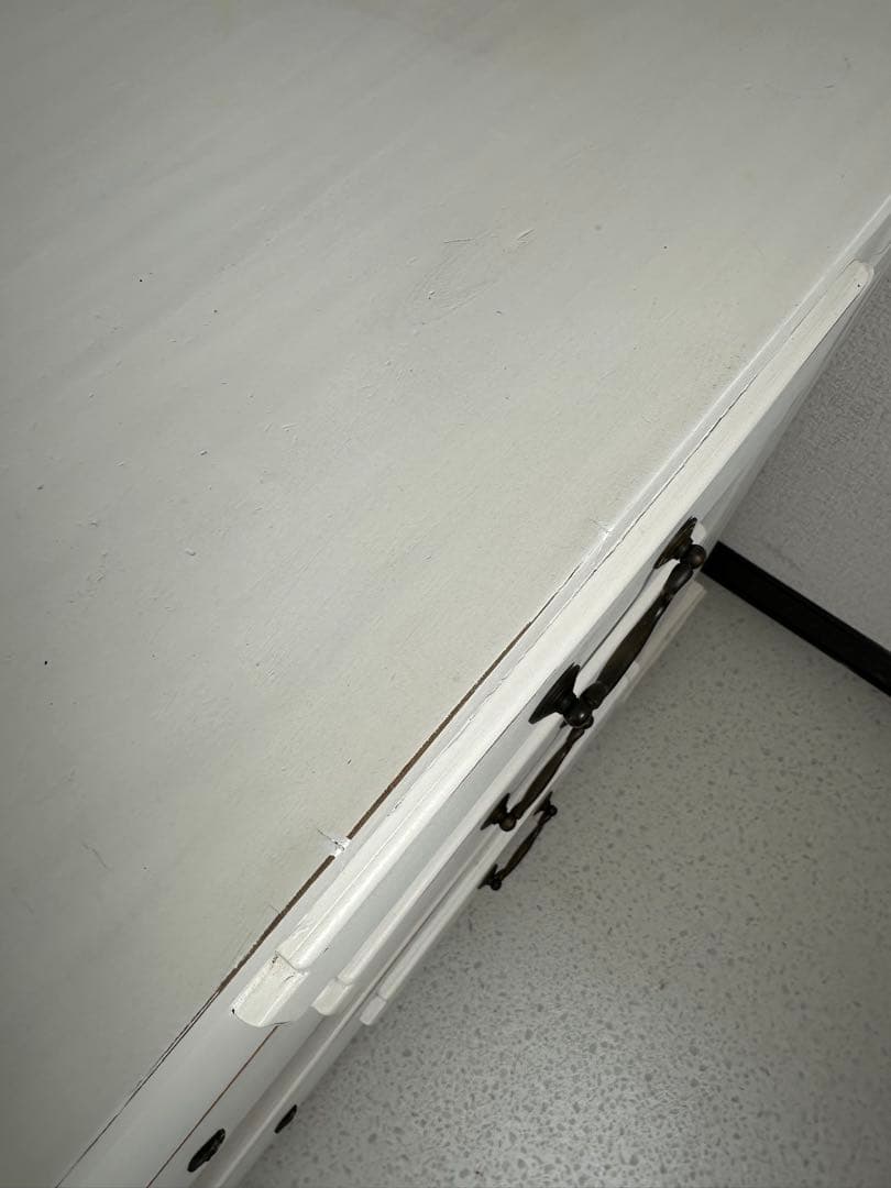 アンティーク フレンチ 3段 チェスト ビンテージ 姫系 ホワイト ※i1