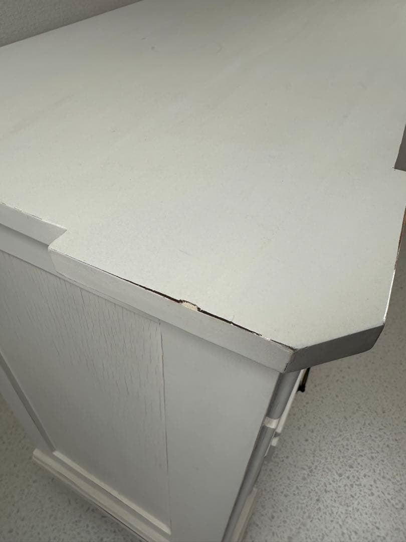 アンティーク フレンチ 3段 チェスト ビンテージ 姫系 ホワイト ※i1