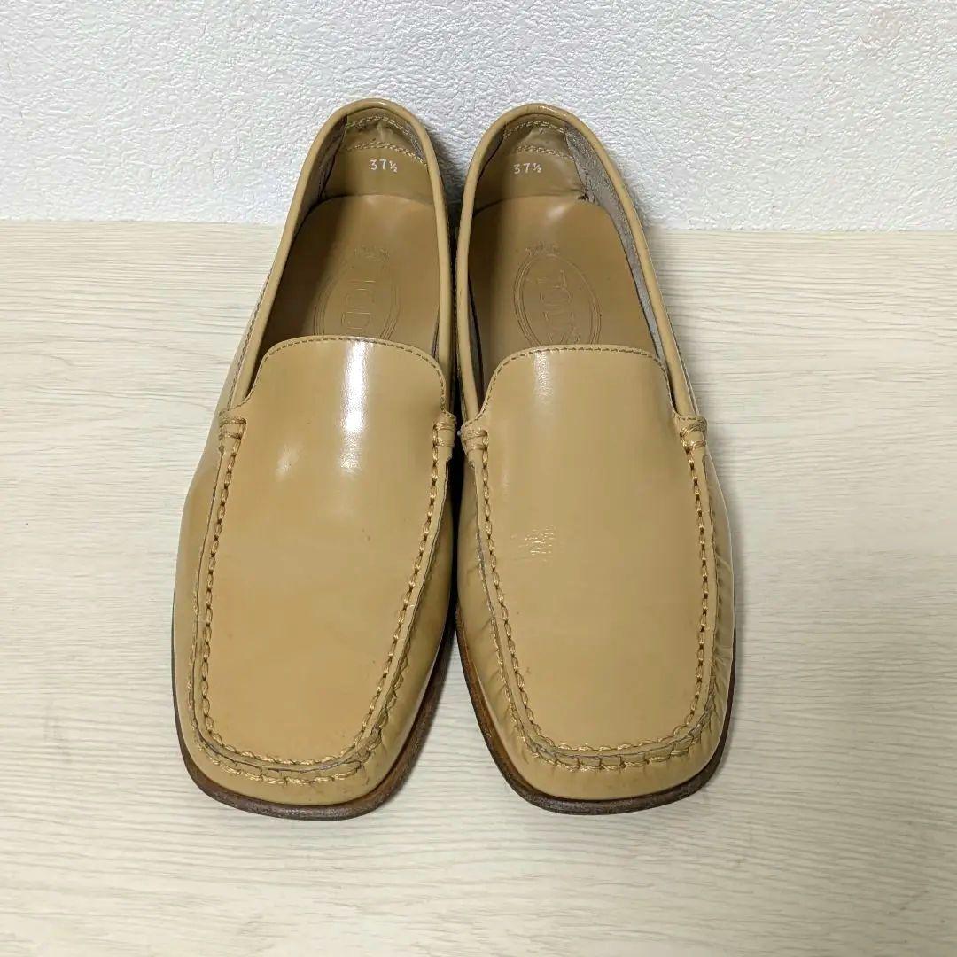 TOD‘S トッズ ドライビングシューズ ローファー 本革 ベージュ