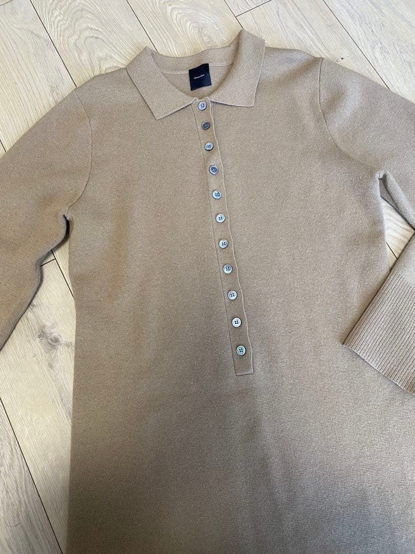 Spick&Span ポロシャツチュニックニットワンピ