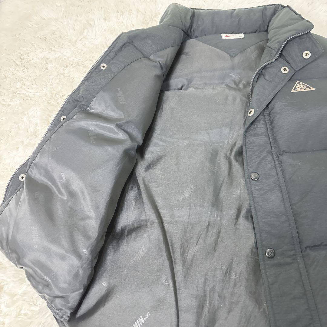 NIKE ACG ダウンジャケット　ベスト　105 大きい　刺繍ロゴ　黒
