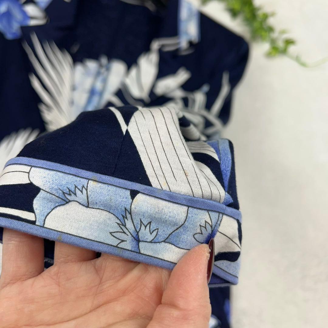 K668 L レオナール 花柄 ロゴボタン テーラードジャケット レディース