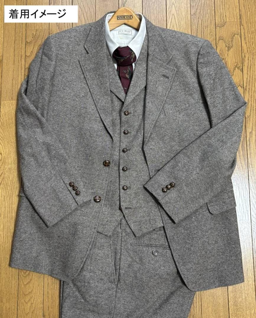 ＡＢ７ ＸＬ スリーピース + 未使用替えパンツ　トラッド ツイ ード