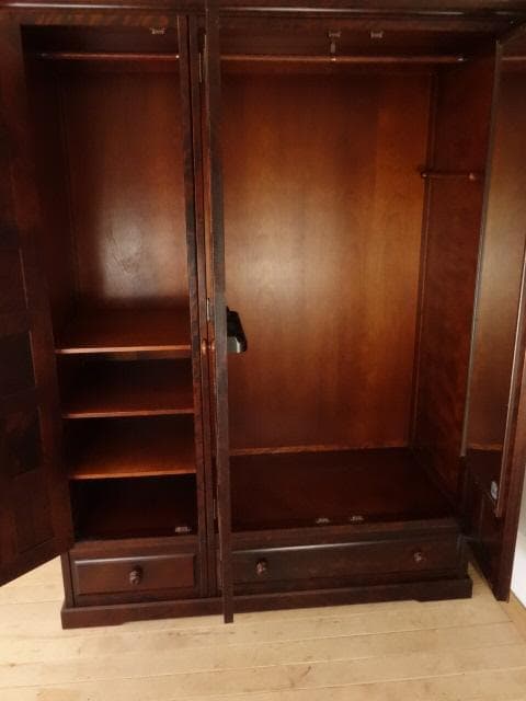 北海道民芸家具　洋服タンス　ワードロープ　再塗装済　USED