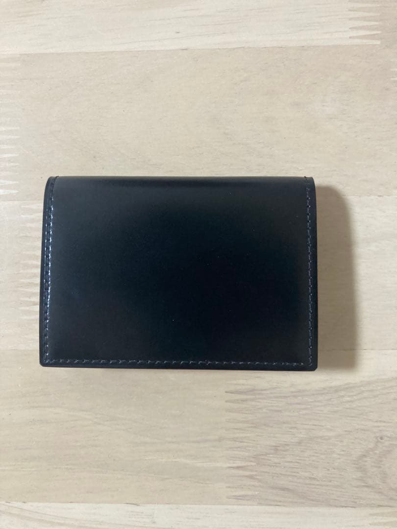 ガンゾ　CORDOVAN (コードバン) 通しマチ名刺入れ