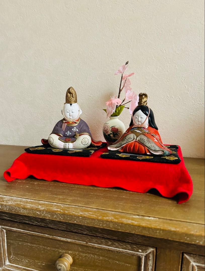 御所人形　親王飾り　お内裏様　お雛様　アンティーク　骨董品　値下げ応相談