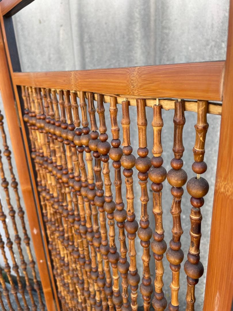 ビンテージ/古道具/当時物/木製/和風/衝立/パーテーション/4連/間仕切り