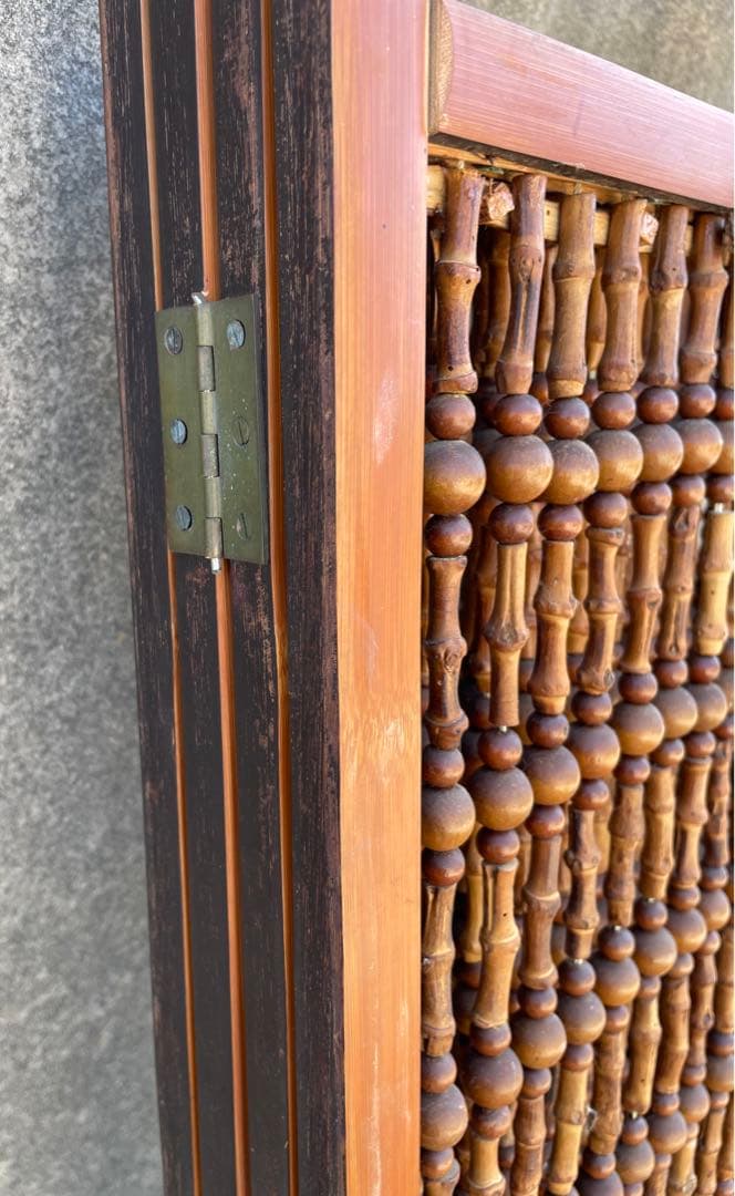 ビンテージ/古道具/当時物/木製/和風/衝立/パーテーション/4連/間仕切り