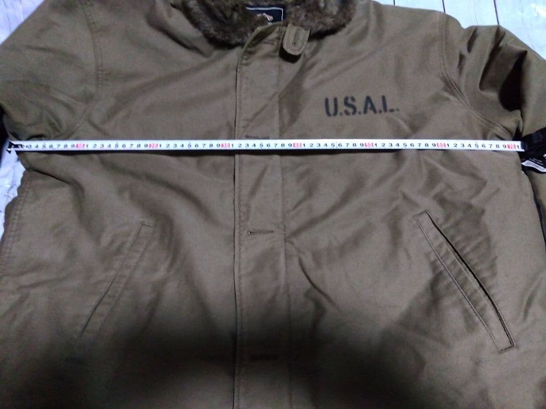 アルファインダストリーズ　n-1 デッキジャケット　ミリタリーカーキ　4L