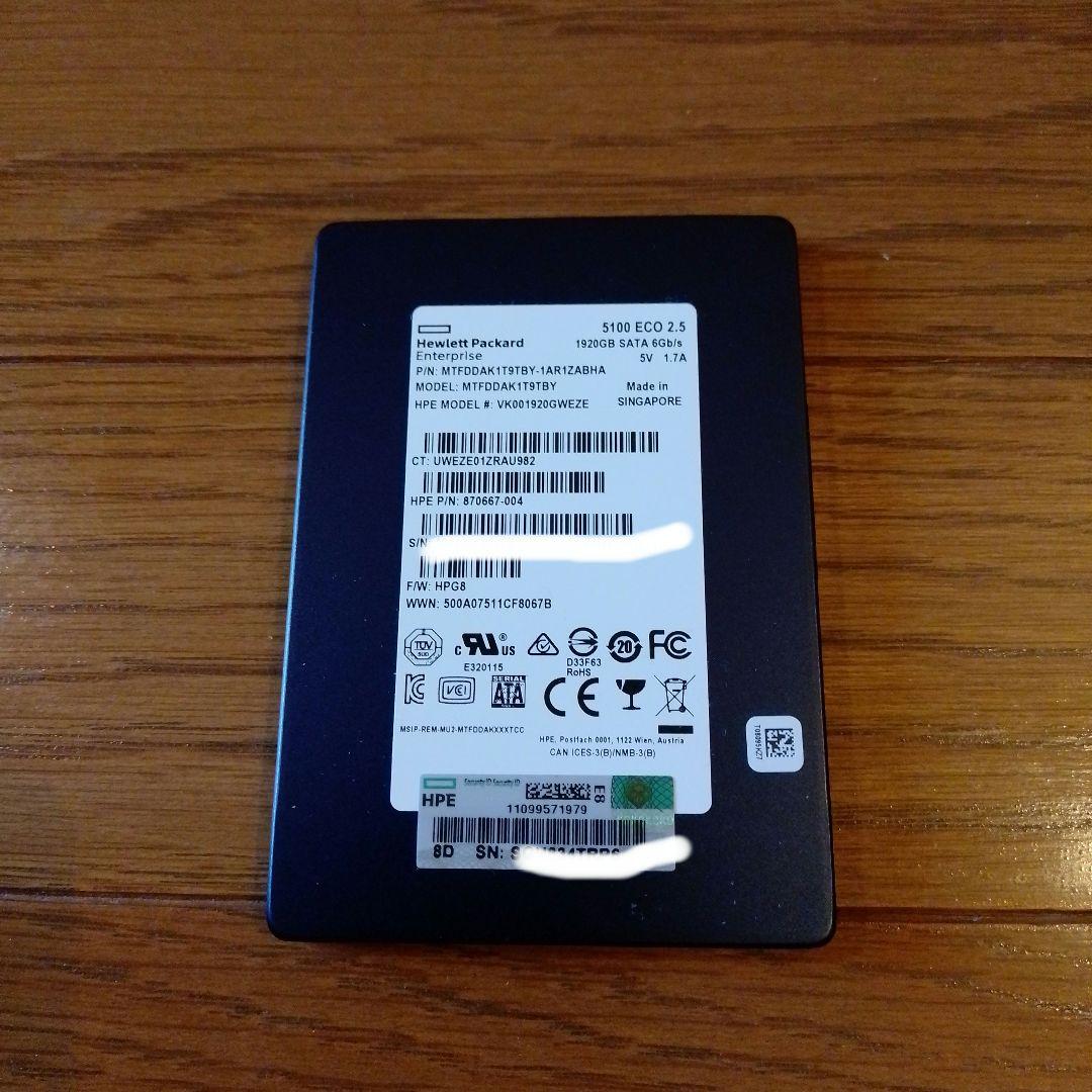 2TB SSD マイクロン