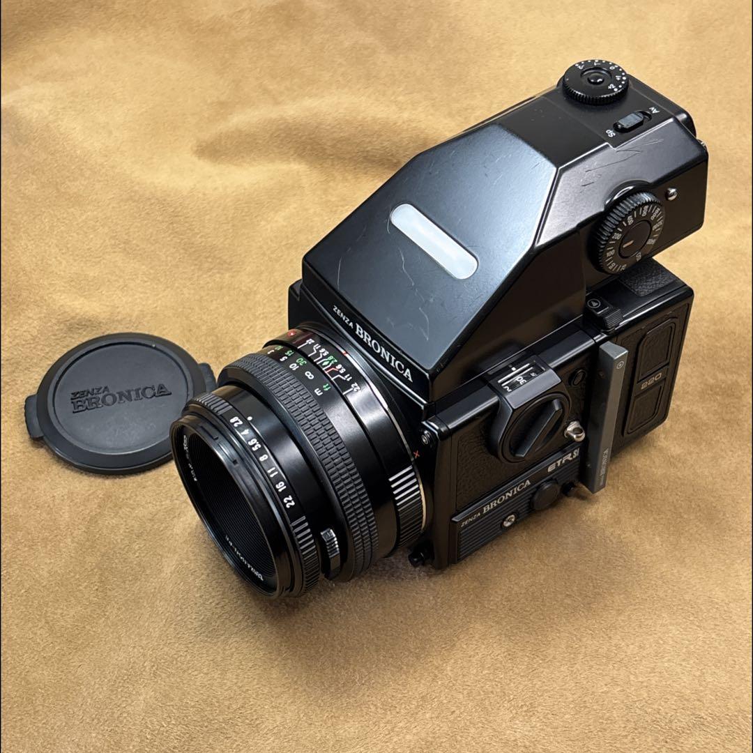 パ*ダ様 ジャンク品BRONICA ETR Si +PE 75mm +220フィ
