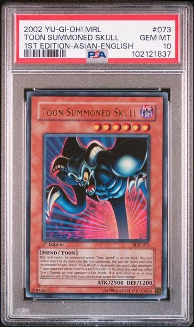 世界2枚 遊戯王 トゥーン・デーモン MRL-073 旧アジア ウルトラ PSA