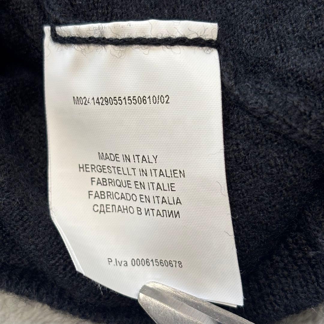 Gran Sasso モックネック 48 ニット セーター 黒 ウール100%