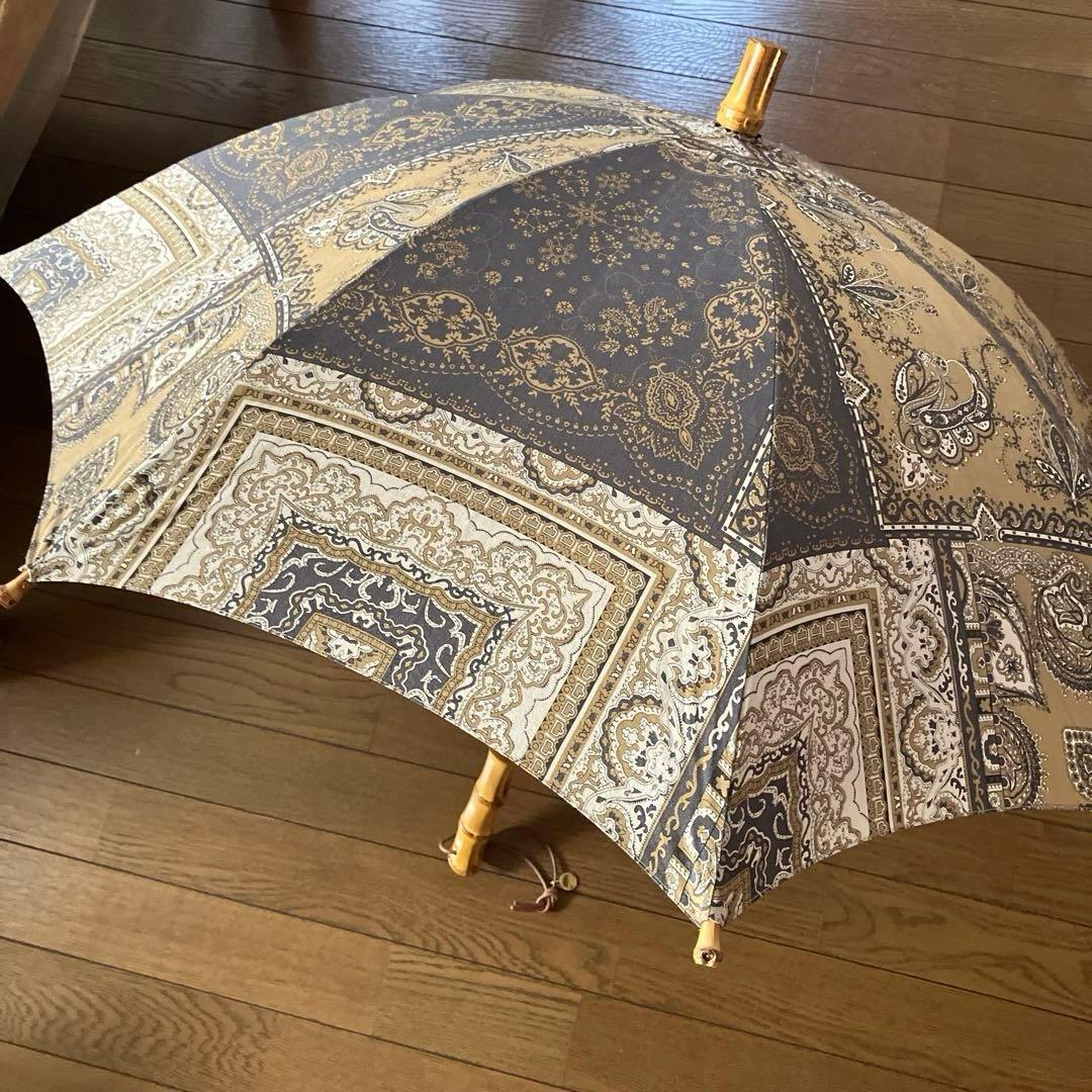 新品★manipuriマニプリ★ペイズリー長傘 晴雨兼用