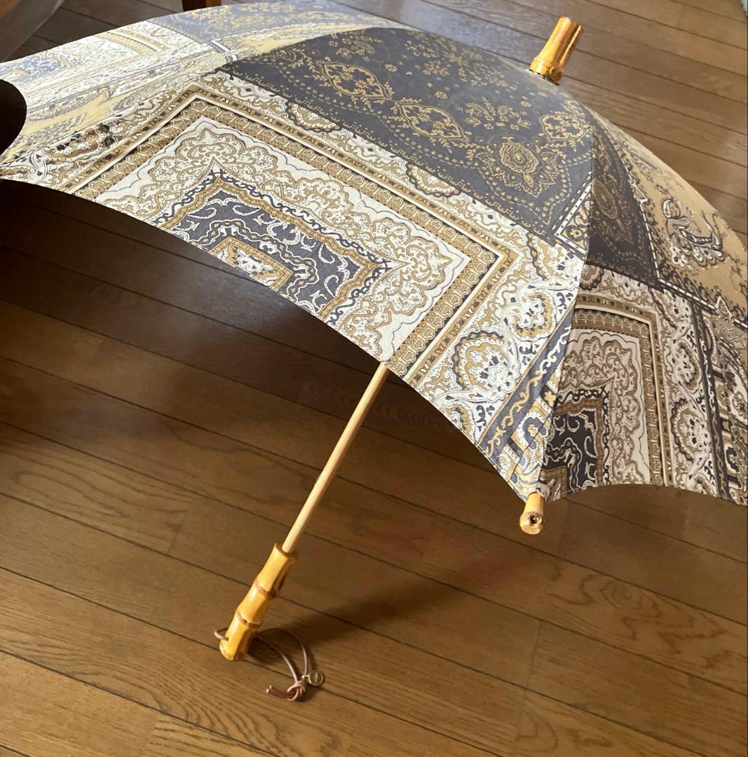 新品★manipuriマニプリ★ペイズリー長傘 晴雨兼用