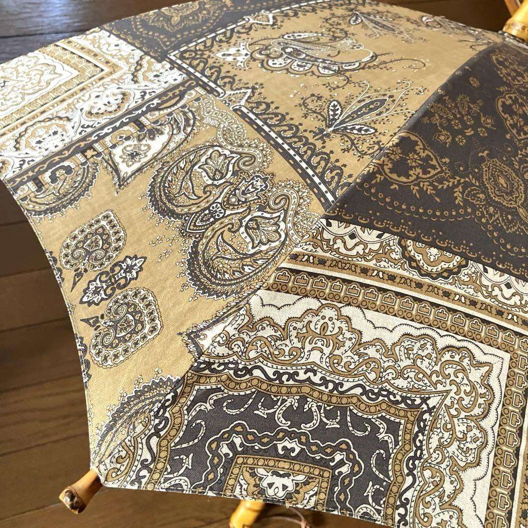 新品★manipuriマニプリ★ペイズリー長傘 晴雨兼用
