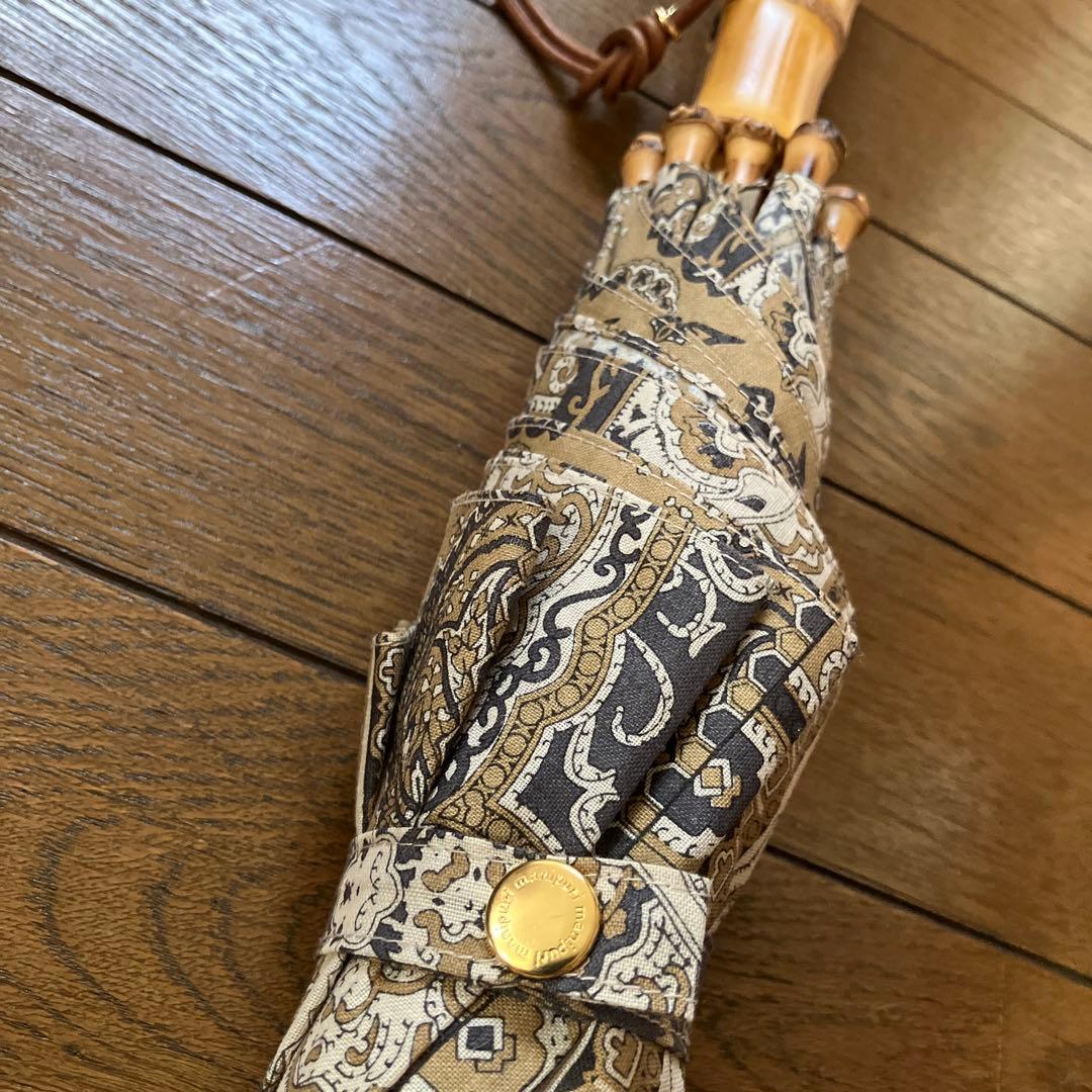新品★manipuriマニプリ★ペイズリー長傘 晴雨兼用