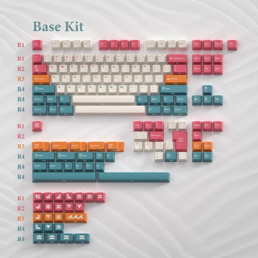 【新品】PBTfans Salt Lakes キーキャップ Base set