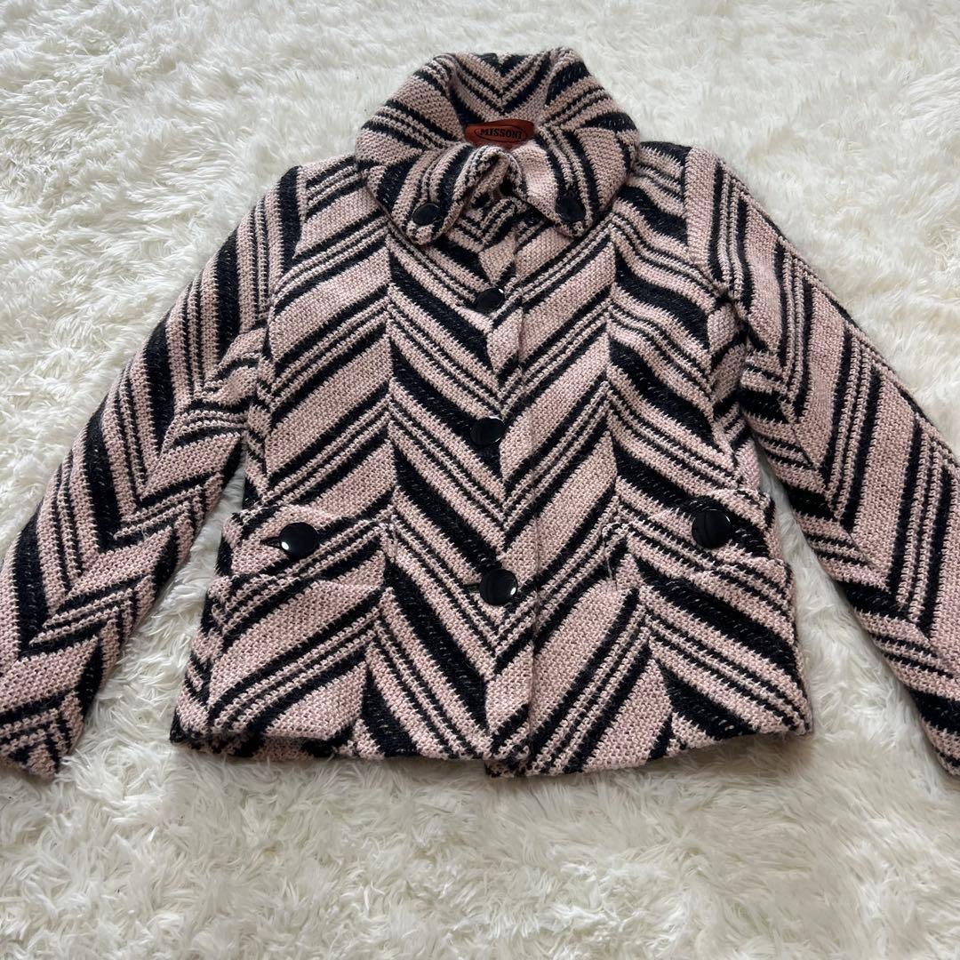 美品 ミッソーニ ウールジャケット モヘヤ混 オレンジタグ 大きいサイズ 42