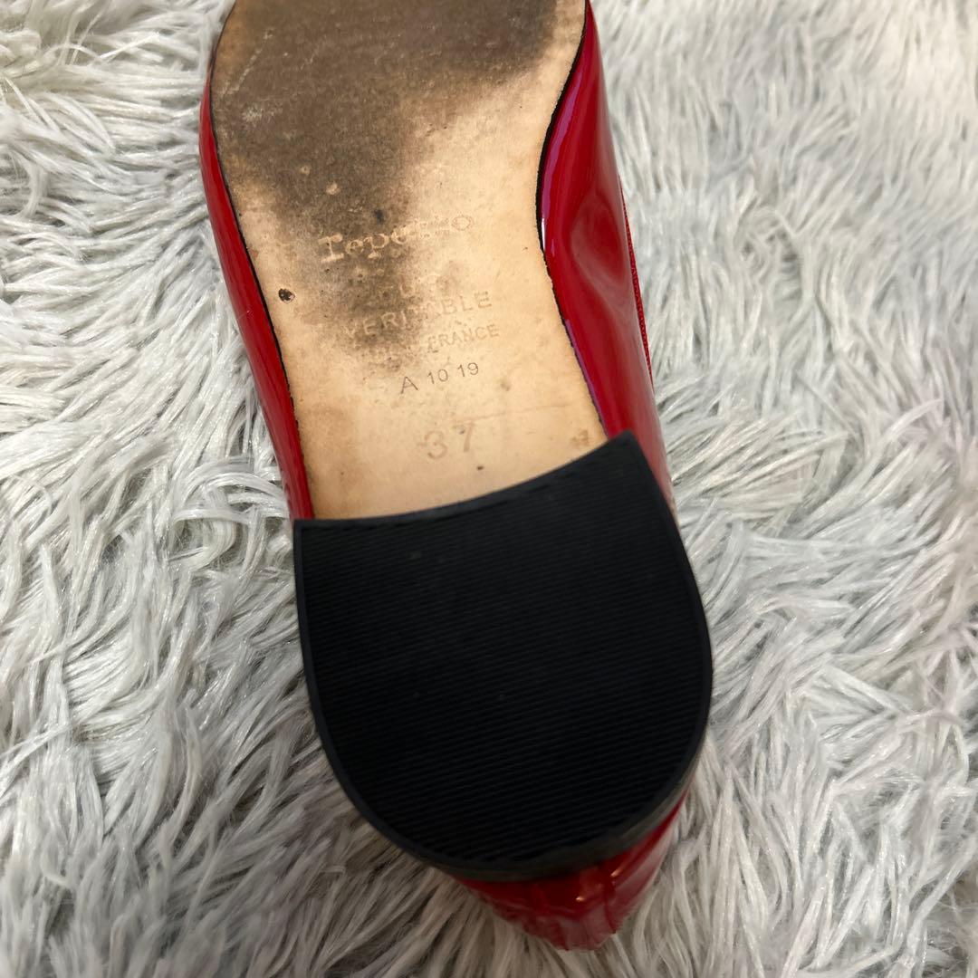 【美品】repetto Cendrillon バレエシューズ レッド 37サイズ