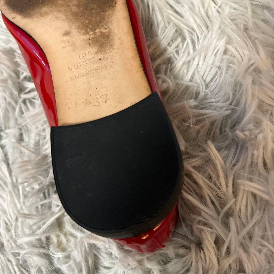 【美品】repetto Cendrillon バレエシューズ レッド 37サイズ