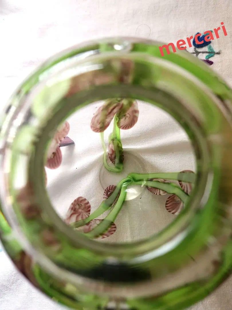 アメリカ　Orient & Flume Art Glass　フラワーベース