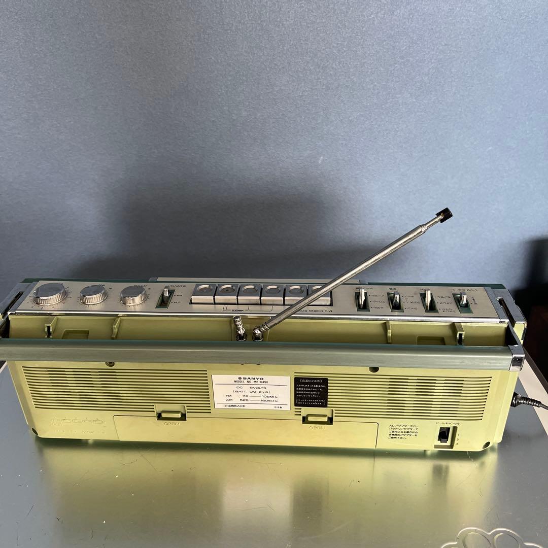 昭和レトロ　ステレオラジカセ　サンヨー　MR-U4SX