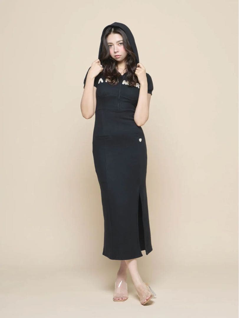 andmaryアンドマリー❤︎Mary logo hoodie dress