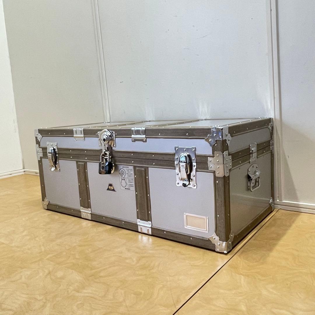 ビンテージ アルミ トランク 船舶 収納 箱 ケース ボックス アンティーク