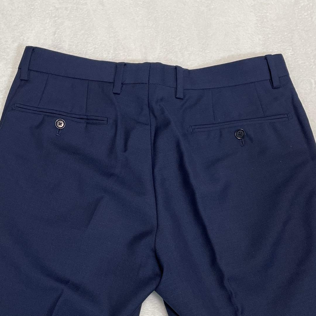 【極美品】MARZOTTO生地 ユナイテッドアローズ 3ピーススーツ ネイビー