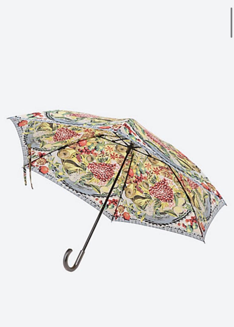 【未使用／タグ付き】 manipuriマニプリ折りたたみ傘/晴雨兼用ボタニカル柄
