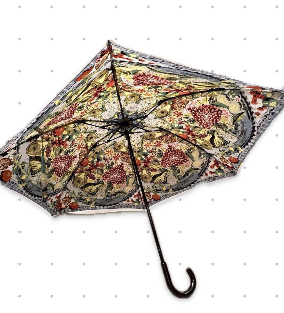 【未使用／タグ付き】 manipuriマニプリ折りたたみ傘/晴雨兼用ボタニカル柄
