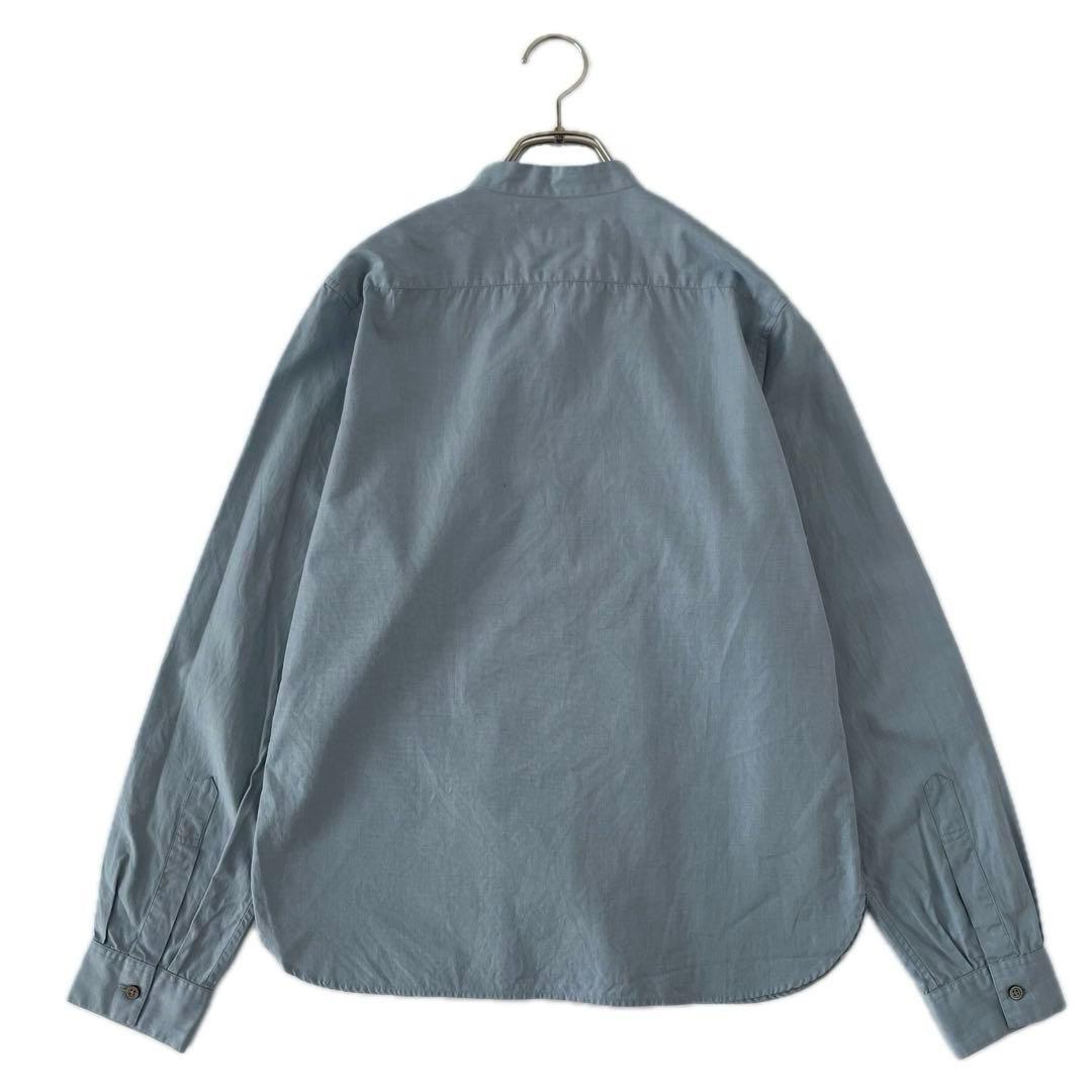 美品 マーガレットハウエル コットンシルク ピンタックブラウス